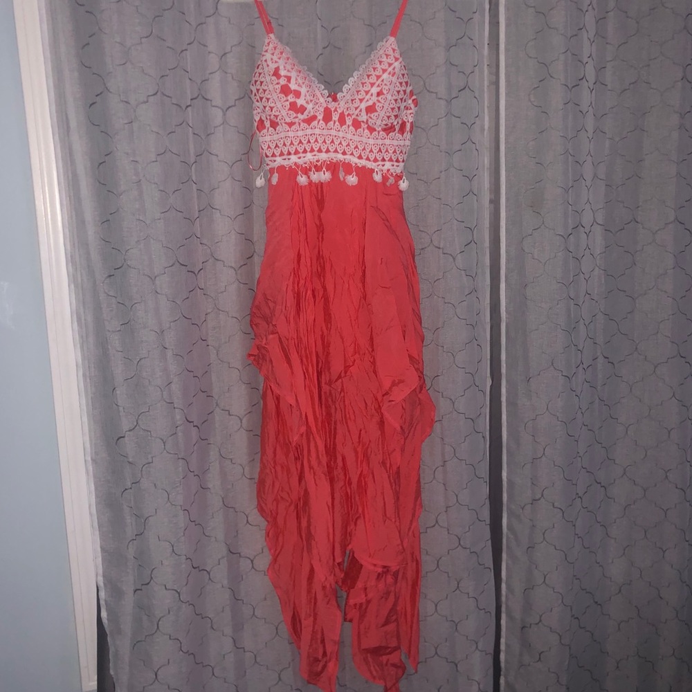 Coral “high volume dress”